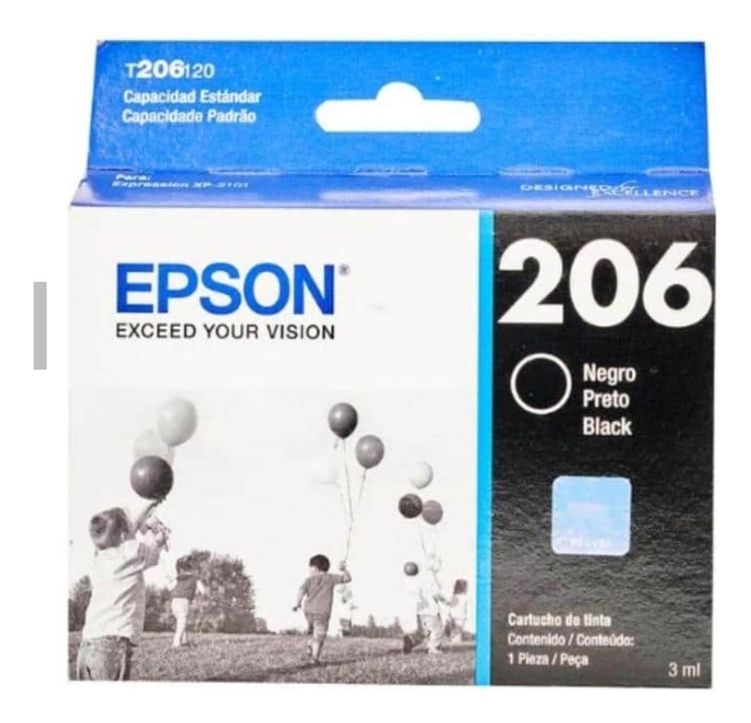 Cartucho Epson 206 Negro Original Epson