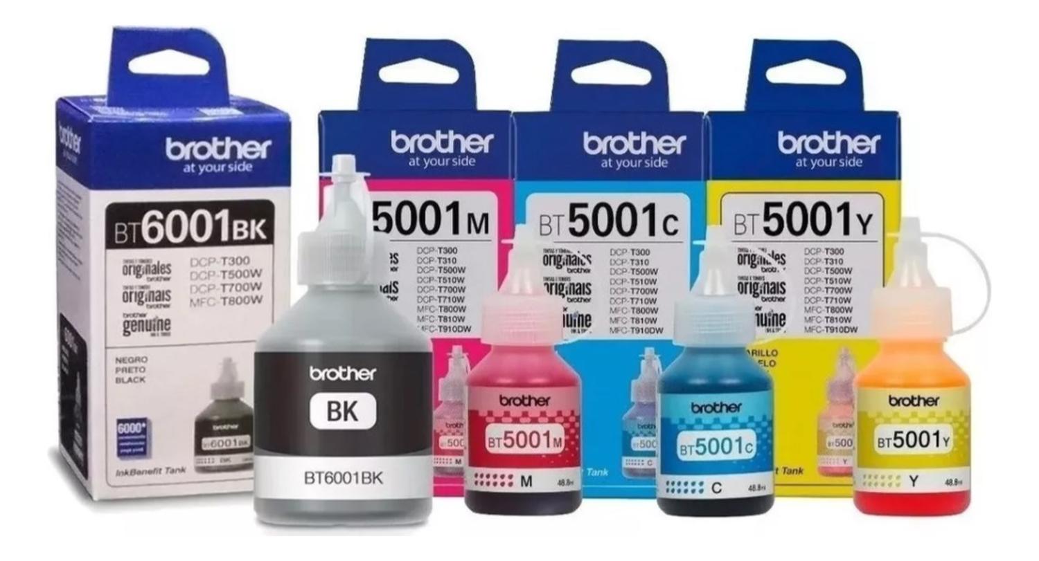Botellas de Tintas Bt6001-bt5001 Original Pack Brother