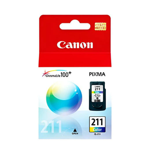 Cartucho de tinta Canon CL-211 tricolor original para impresoras PIXMA