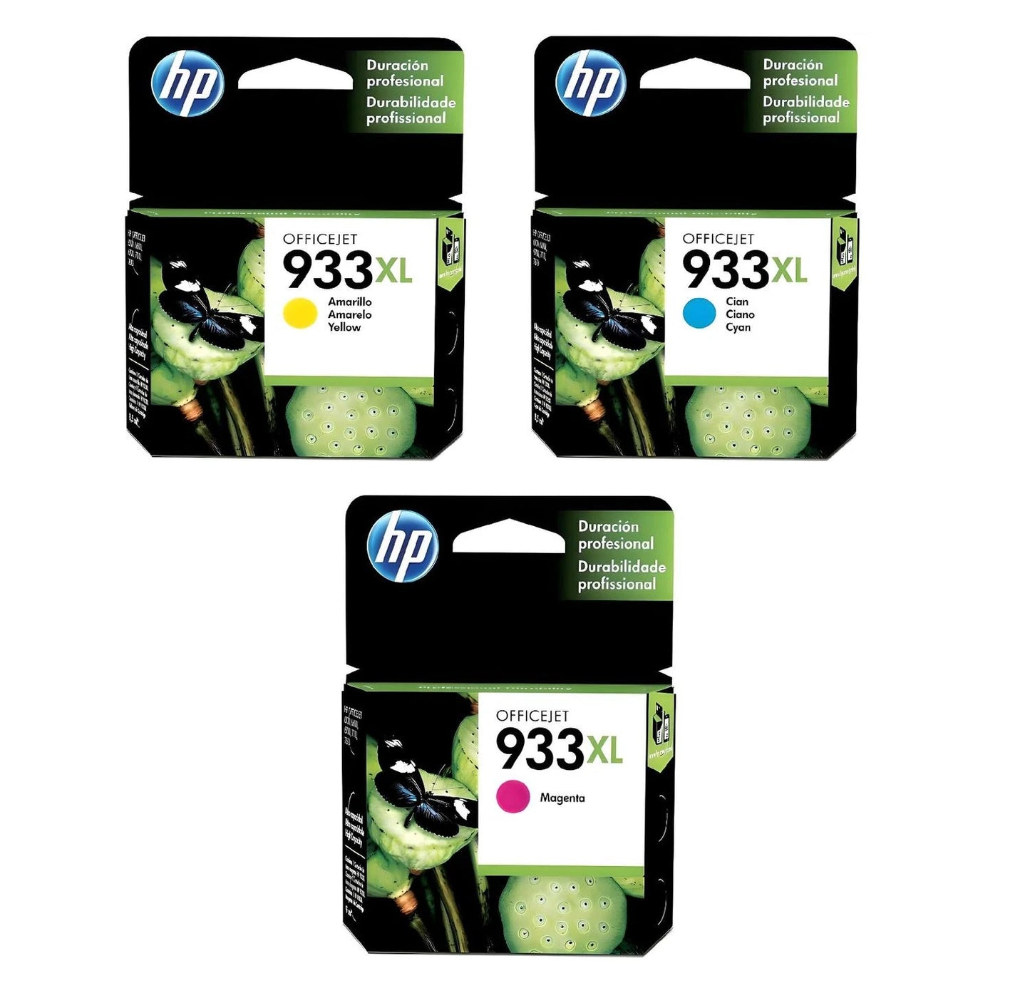 Pack Cartuchos de Tinta HP 933XL Original – Cian, Magenta y Amarillo
