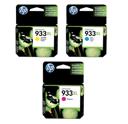 Pack Cartuchos de Tinta HP 933XL Original – Cian, Magenta y Amarillo