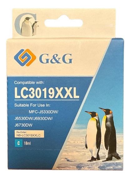 Cartuchos de Tinta Alternativo Brother Lc3019 Xxl J5330/j6530/j6730/ N/m/c/y Genérico