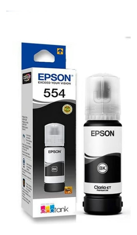 Botella Epson 554 Negro Original Epson