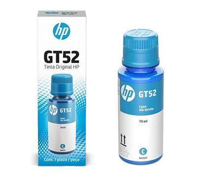Botella de Tinta HP GT52 Cian Original – Sistema Tanque
