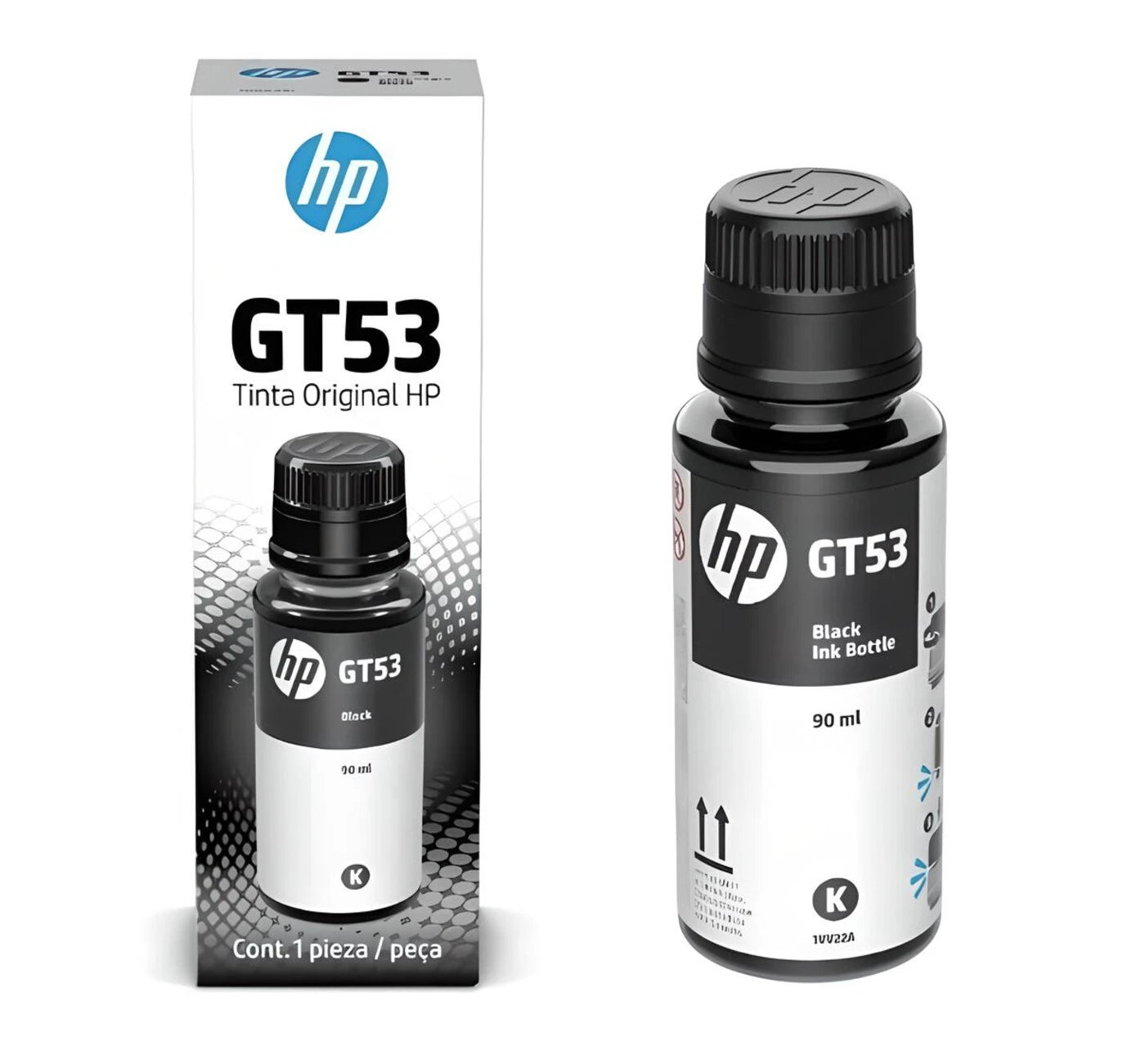 Botella de Tinta HP GT53 Negro Original – Sistema Tanque