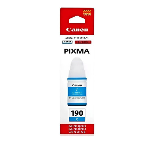Botella de Tinta Canon GI-190 Cian Original