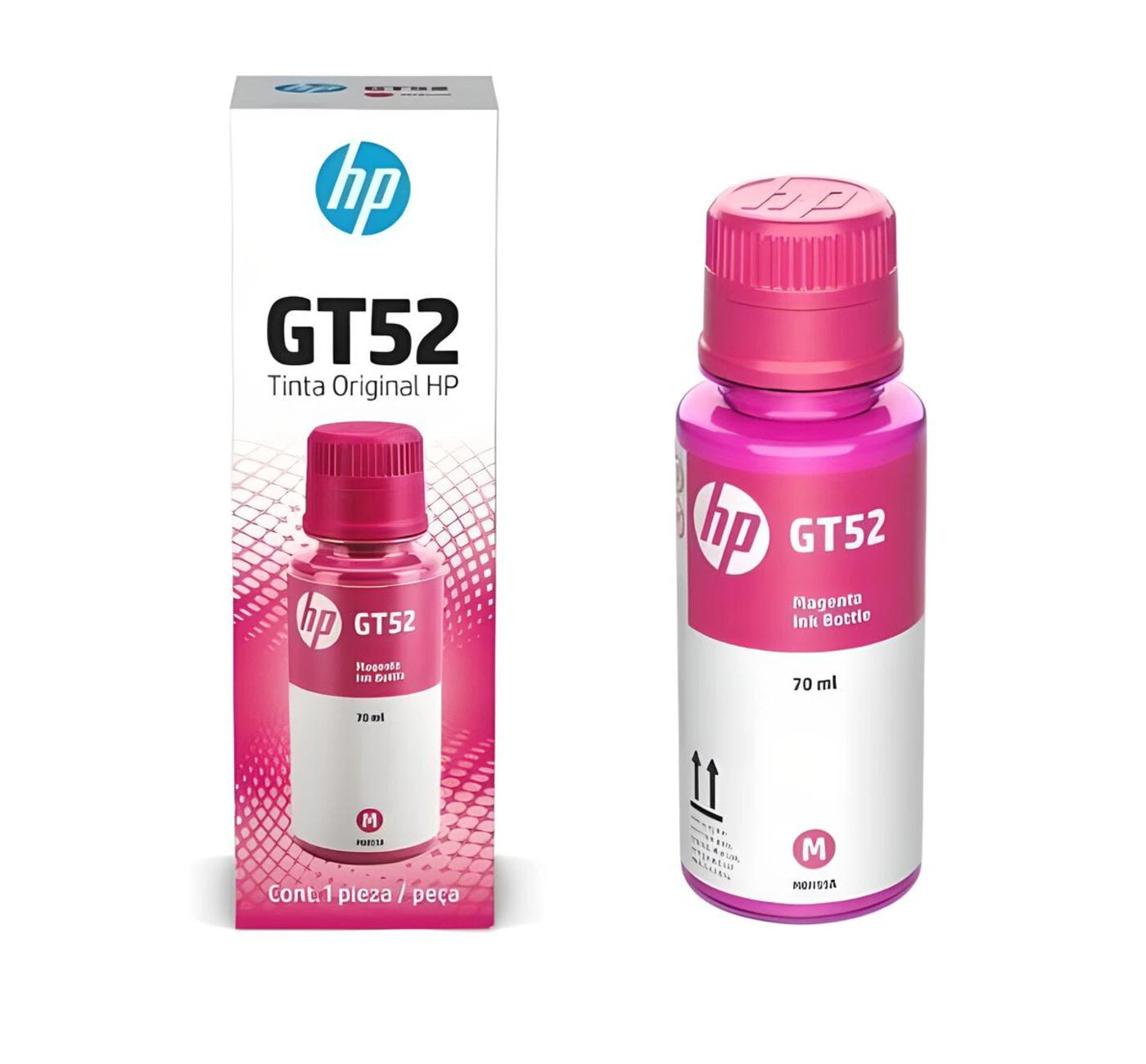 Botella de Tinta HP GT52 Magenta Original – Sistema Tanque