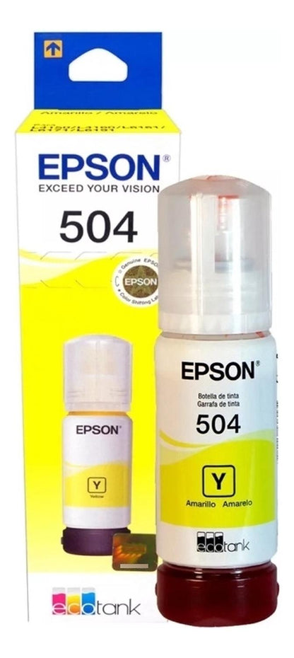 Botella Epson 504 Yellow Original Epson