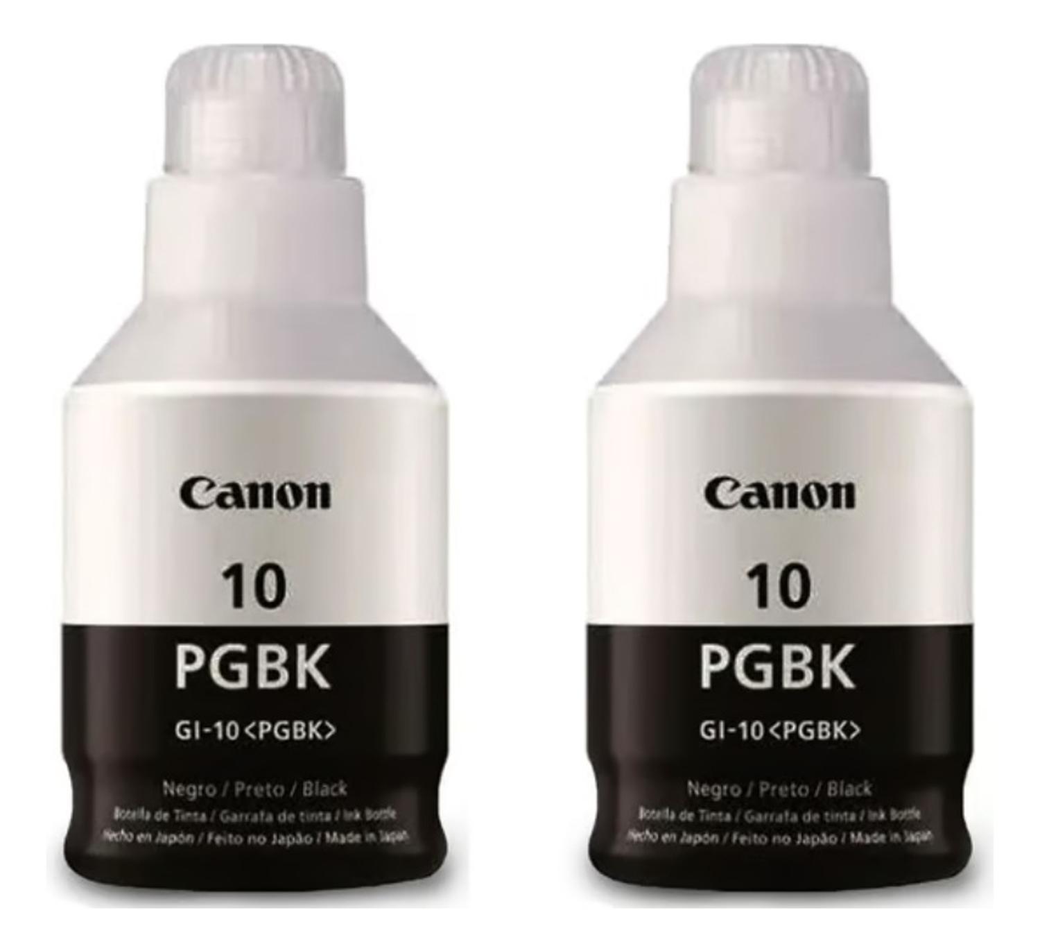 Botellas de Tinta Canon GI-10 Negro Original Pack Canon