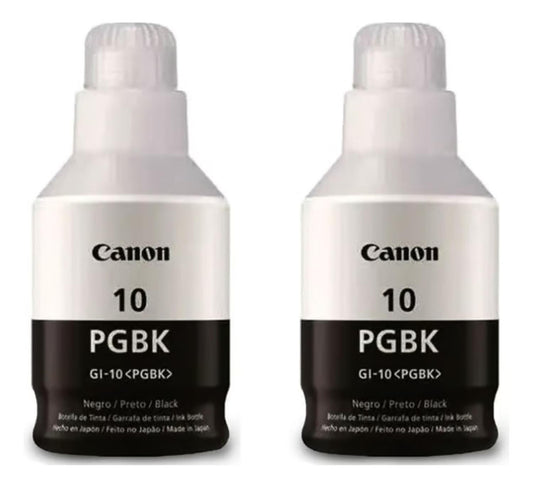 Botellas de Tinta Canon GI-10 Negro Original Pack Canon
