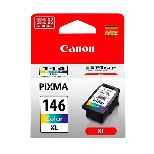 Cartucho de tinta Canon CL-146XL tricolor original en su empaque