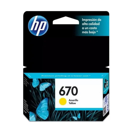 Cartucho de Tinta HP 670 Amarillo Original – vista 2