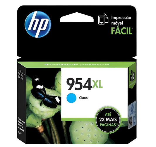 Cartucho de Tinta HP 954XL Cian Original – Alto Rendimiento