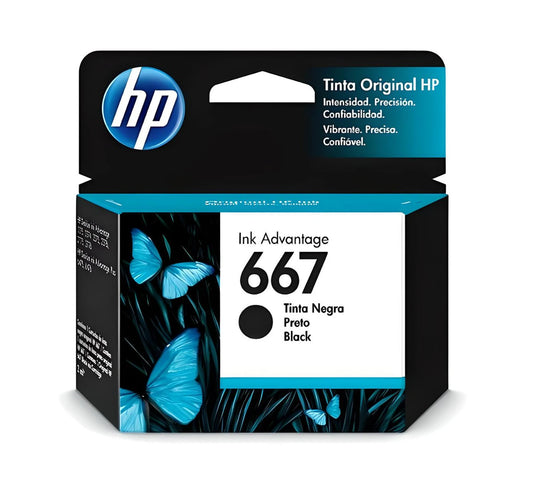 Cartucho de Tinta hp 667 Negro Original