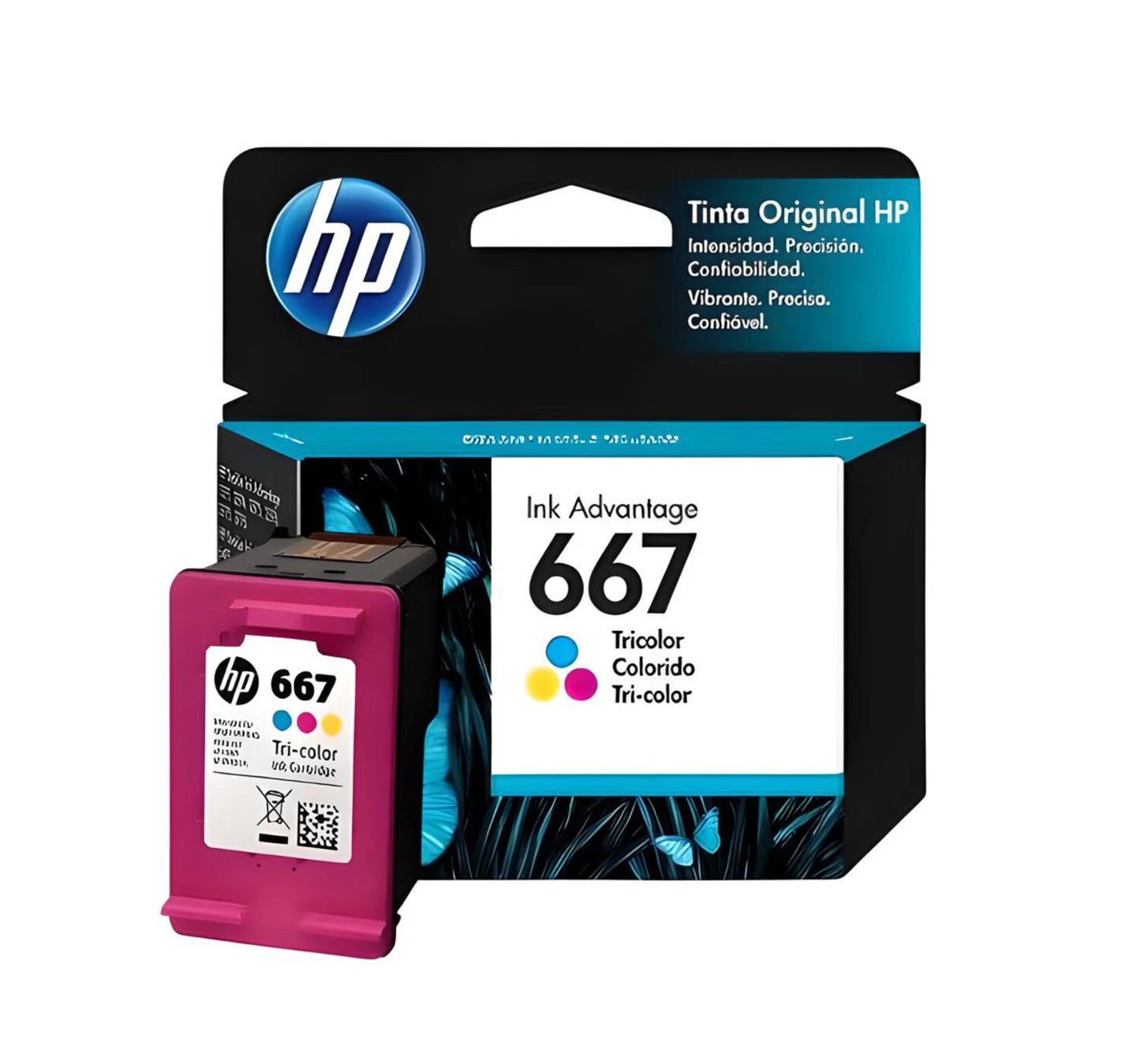 Cartucho de Tinta HP 667 Tricolor Original