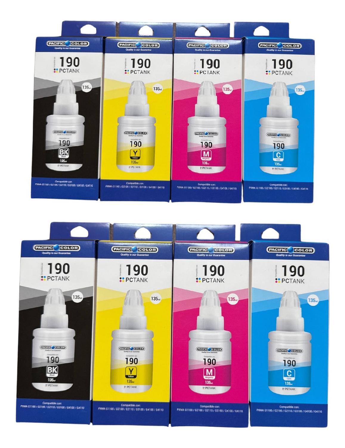 Botellas de Tintas Alternativo Canon Gi-190 Pack Genérico