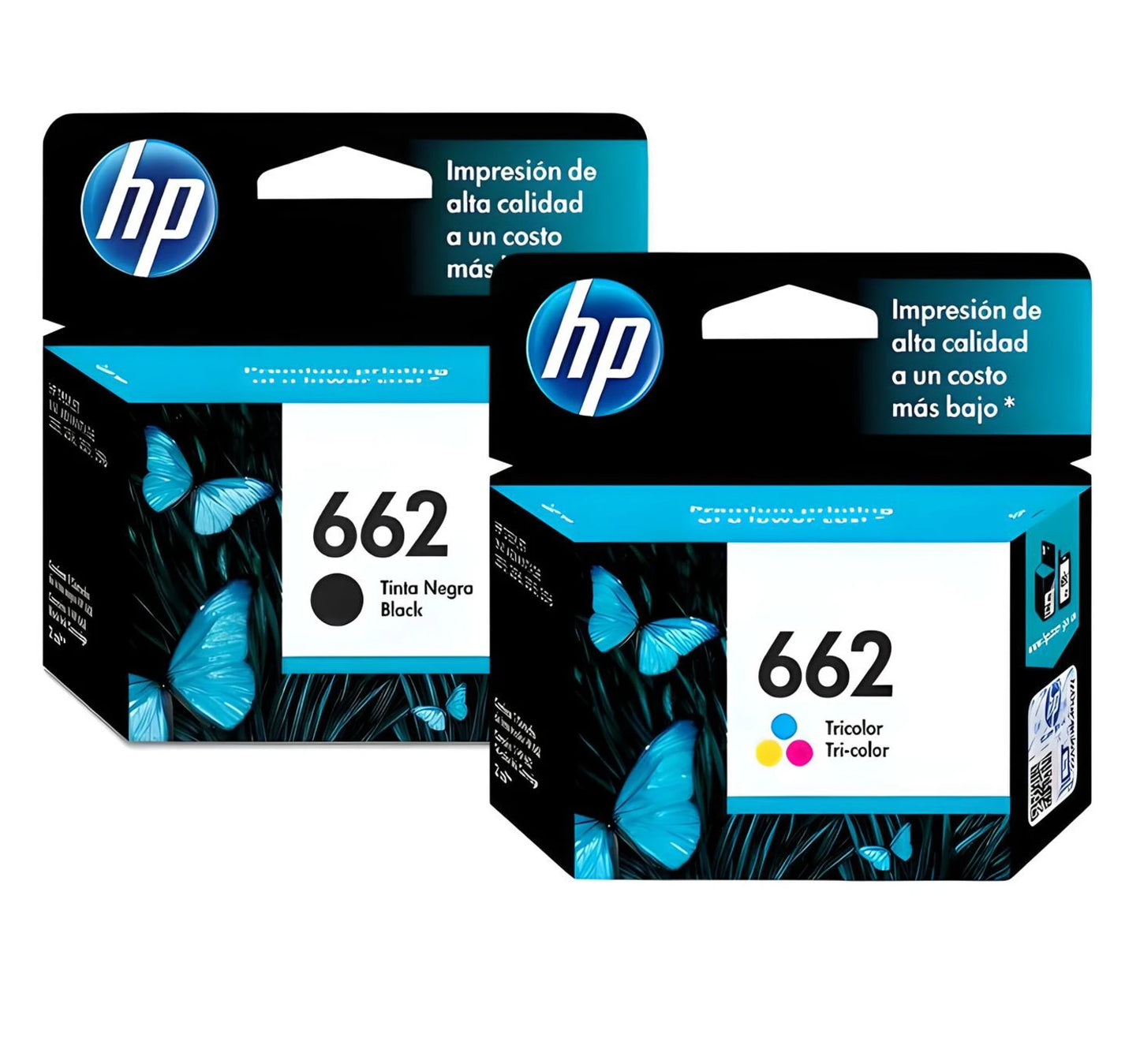 Pack Cartuchos Tinta HP 662 Original – Negro y Tricolor