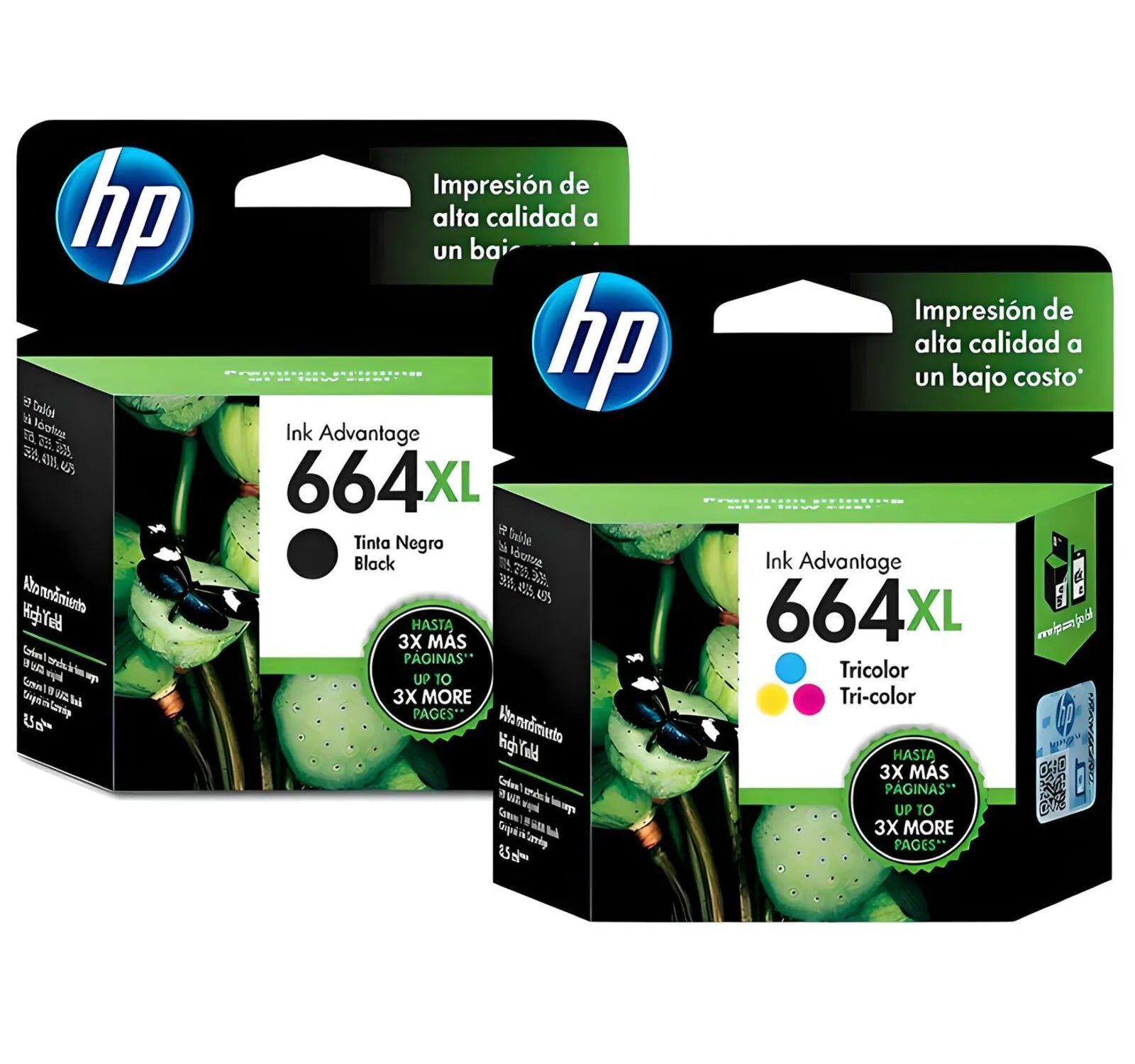 Pack Cartuchos Tinta HP 664XL Original – Negro y Tricolor HP