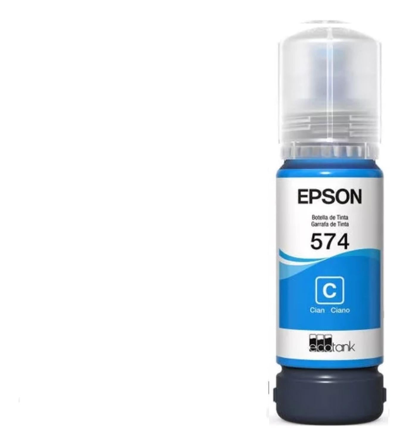 Botella Epson 574 Cyan Original Epson