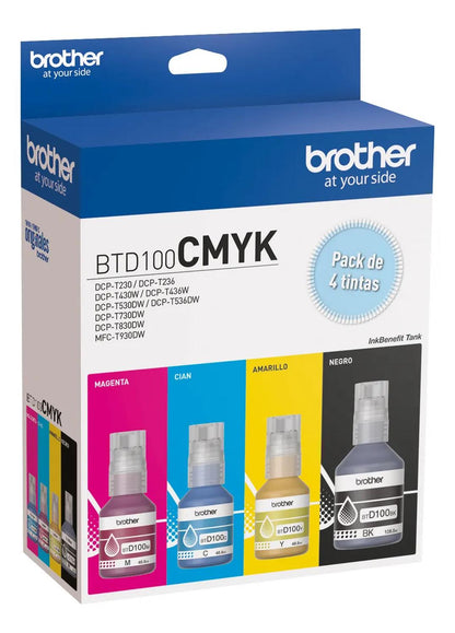 Botellas de Tinta Brother Btd100 Pack Original Brother