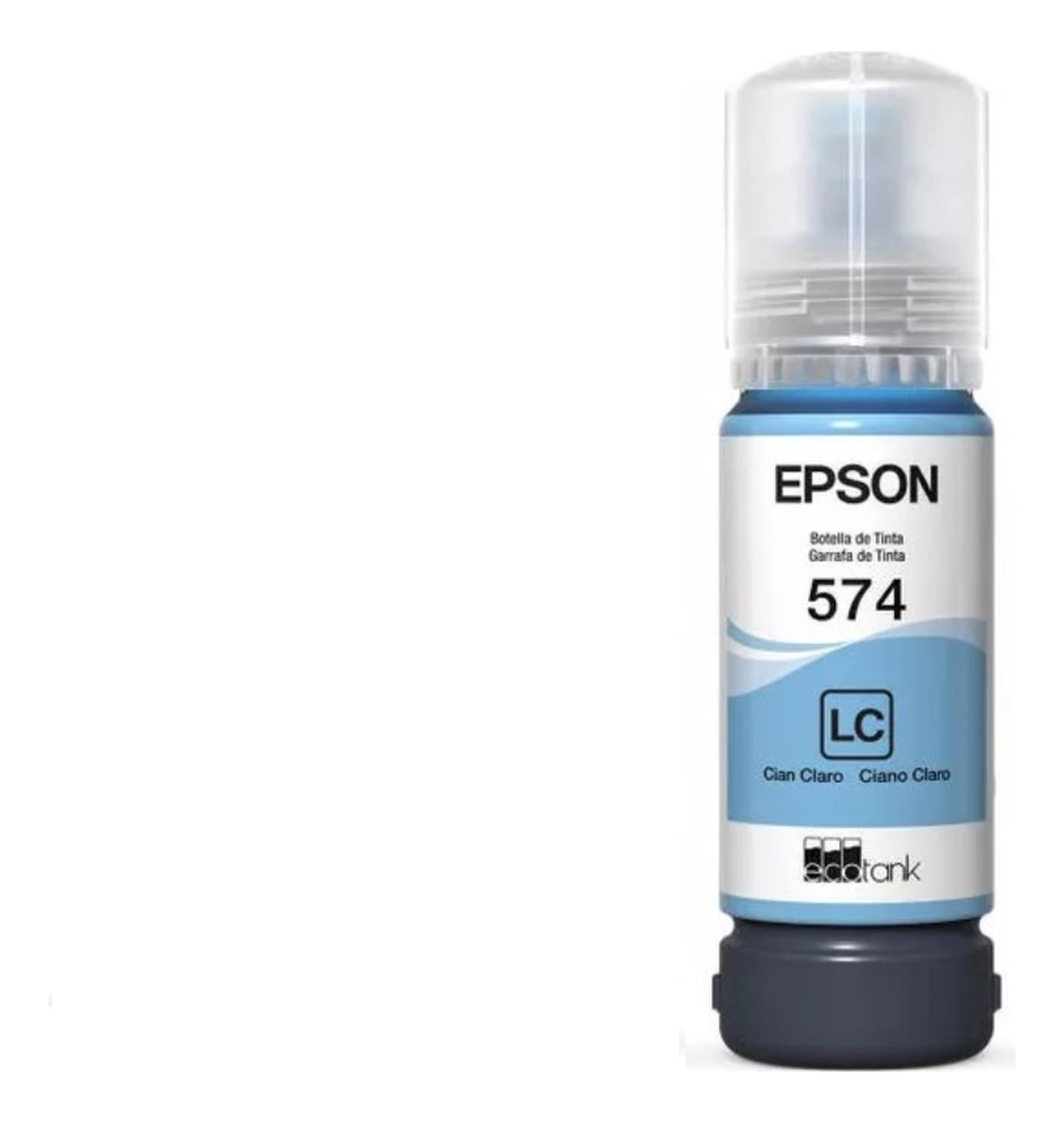 Botella Epson 574 Cyan Light Original Epson