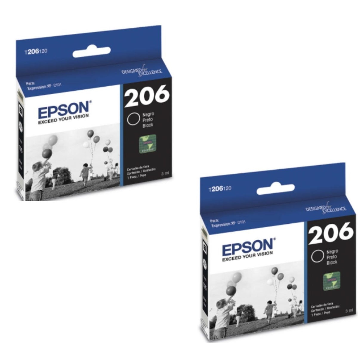 Pack Tintas Epson 206 Negro XP-2101