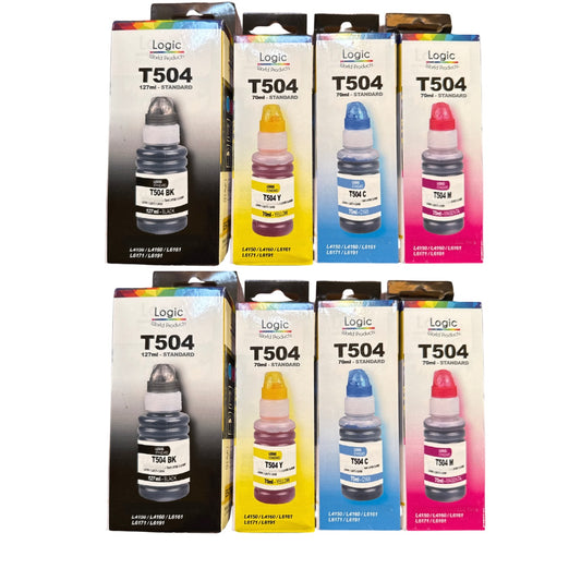 Pack X2 Tintas Compatibles para T504 Modelos L-4150 L-4160-GENERICO-tintas-para-impresora-en-santiago