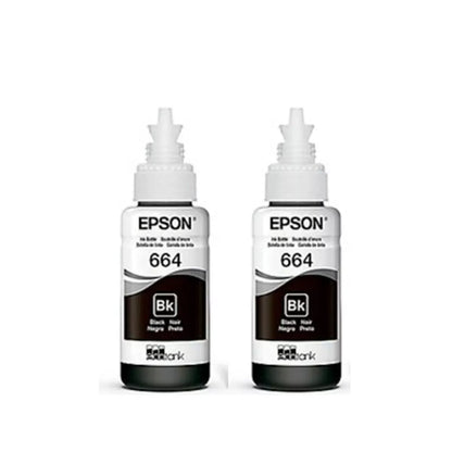 Pack 2 Tintas Epson 664 Negro Original