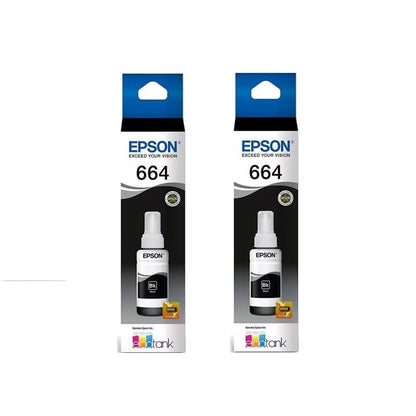 Pack 2 Tintas Epson 664 Negro Original