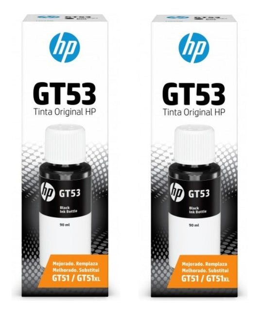 Pack Botellas Tinta HP GT53 Negro Original – Sistema Tanque HP
