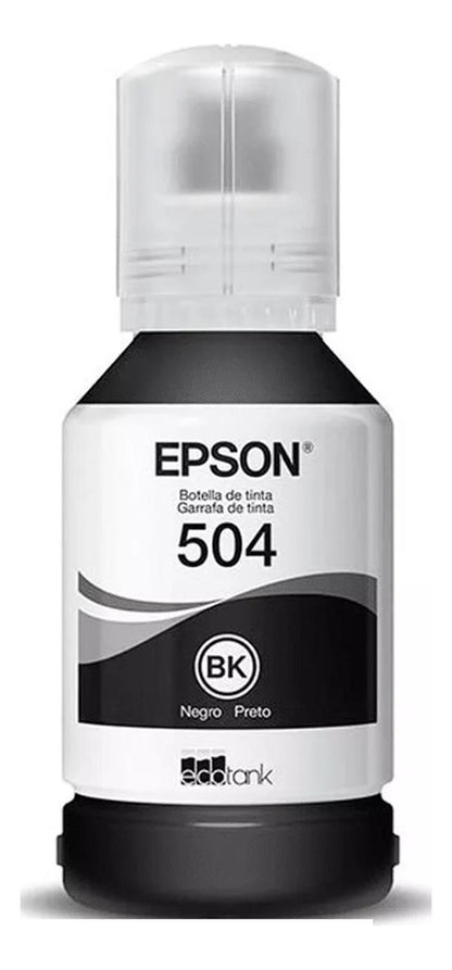 Botella Epson 504 Negro Original Epson