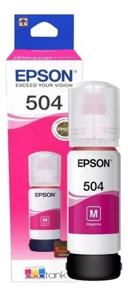 Botella Epson 504 Magenta Original Epson