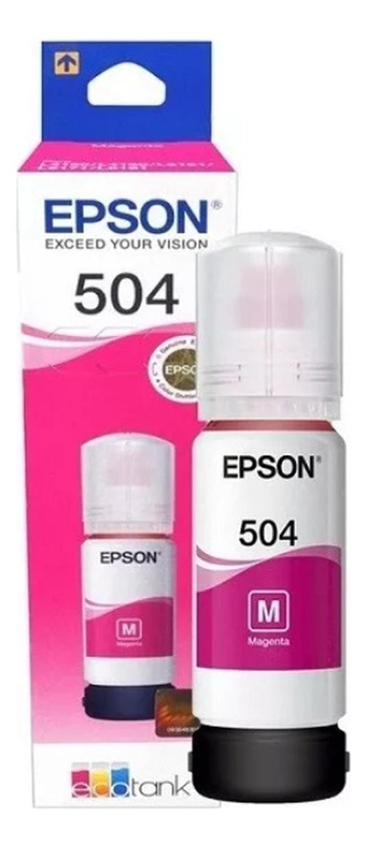 Botella Epson 504 Magenta Original Epson