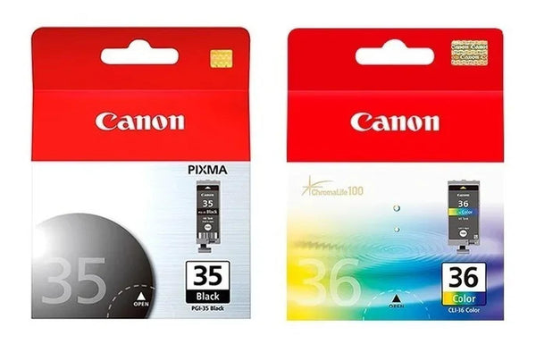 Cartuchos de Tinta Canon Pg-35/Cl-36 Original Pack – Tecno Insumos