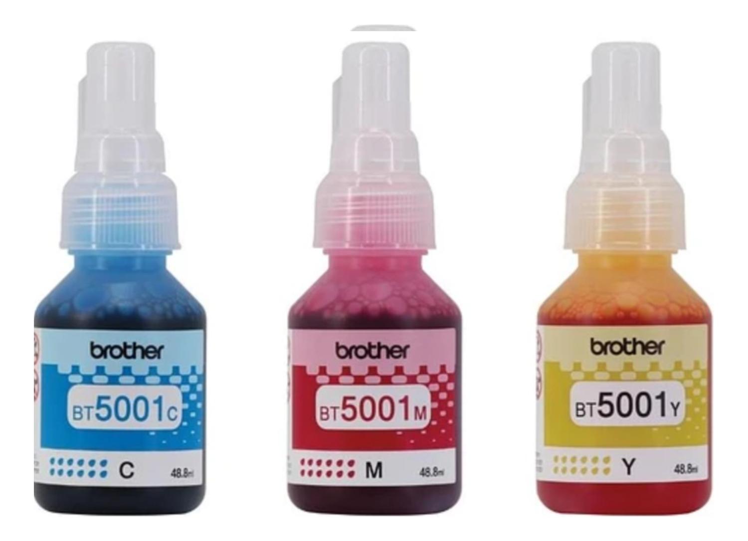 Botellas de Tintas Brother BT5001 M/C/Y Original Pack Brother
