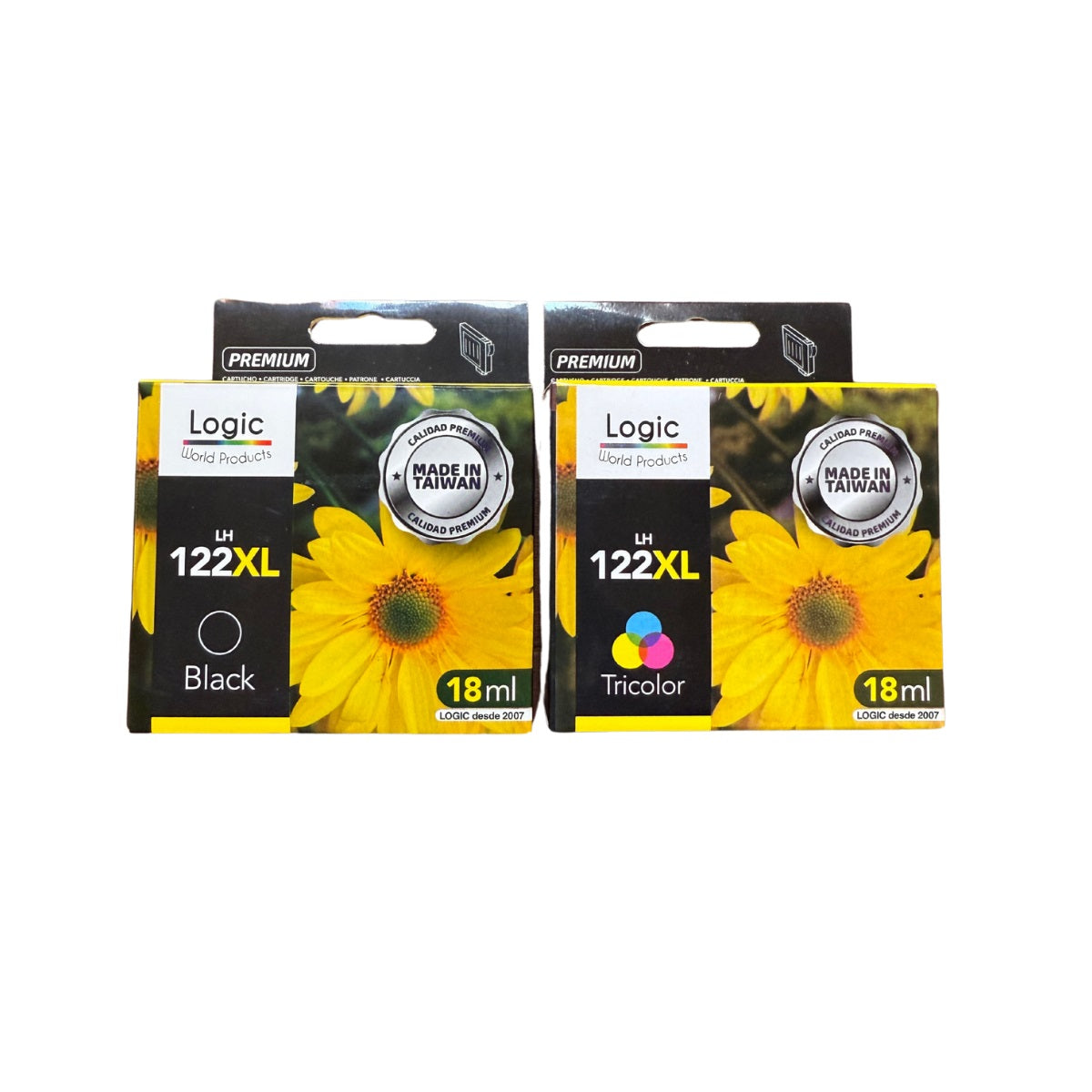 Pack Tintas Compatible para 122XL Negro/Tricolor