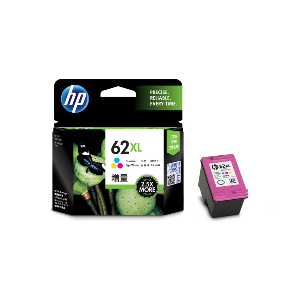 Cartucho hp 62XL Tricolor Original