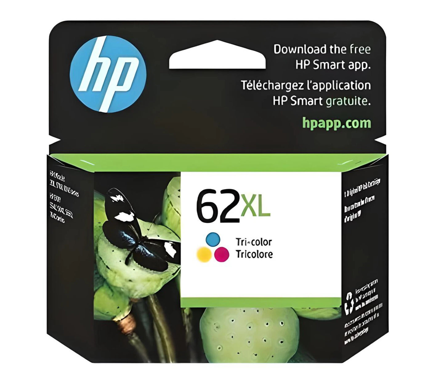 Cartucho de Tinta HP 62XL Tricolor Original – Alto Rendimiento