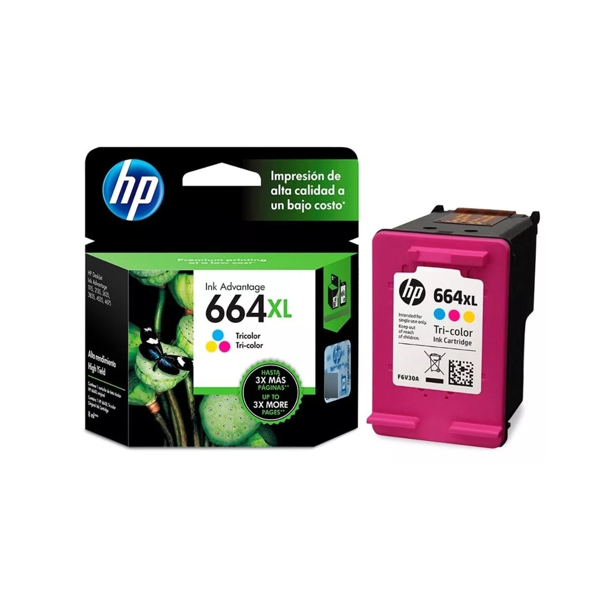 Cartucho hp 664XL Tricolor Original 1115/2135/3635/3835