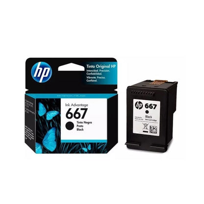Cartucho hp 667 Negro Original 1275/2374/2375/2376/2775