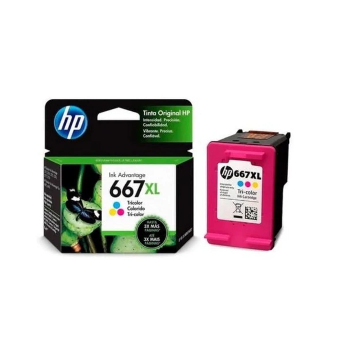 Cartucho hp 667XL Tricolor Original