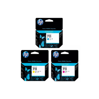 Pack 3 Cartuchos hp 711 M/C/Y Originales