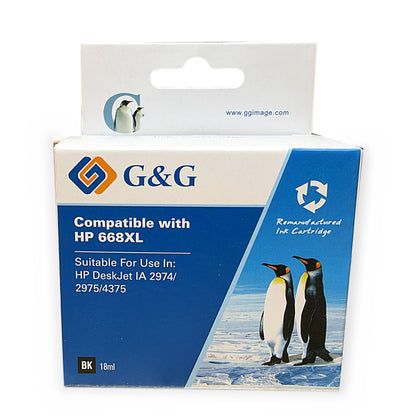 Cartucho G&G compatible HP 668XL caja