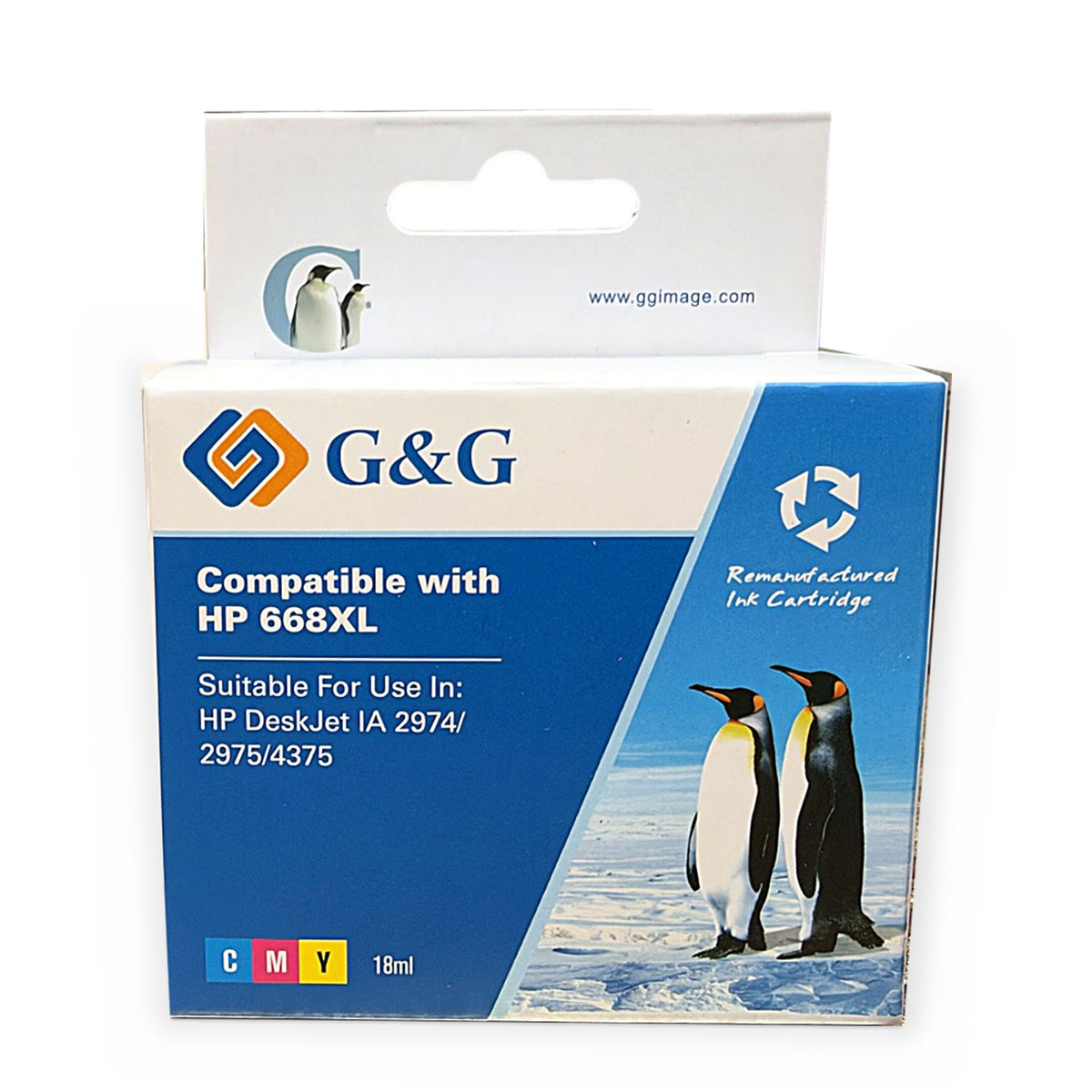 Cartucho G&G compatible HP 668XL caja