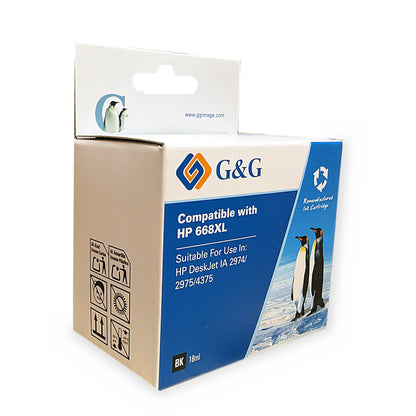 Cartucho G&G compatible HP 668XL caja