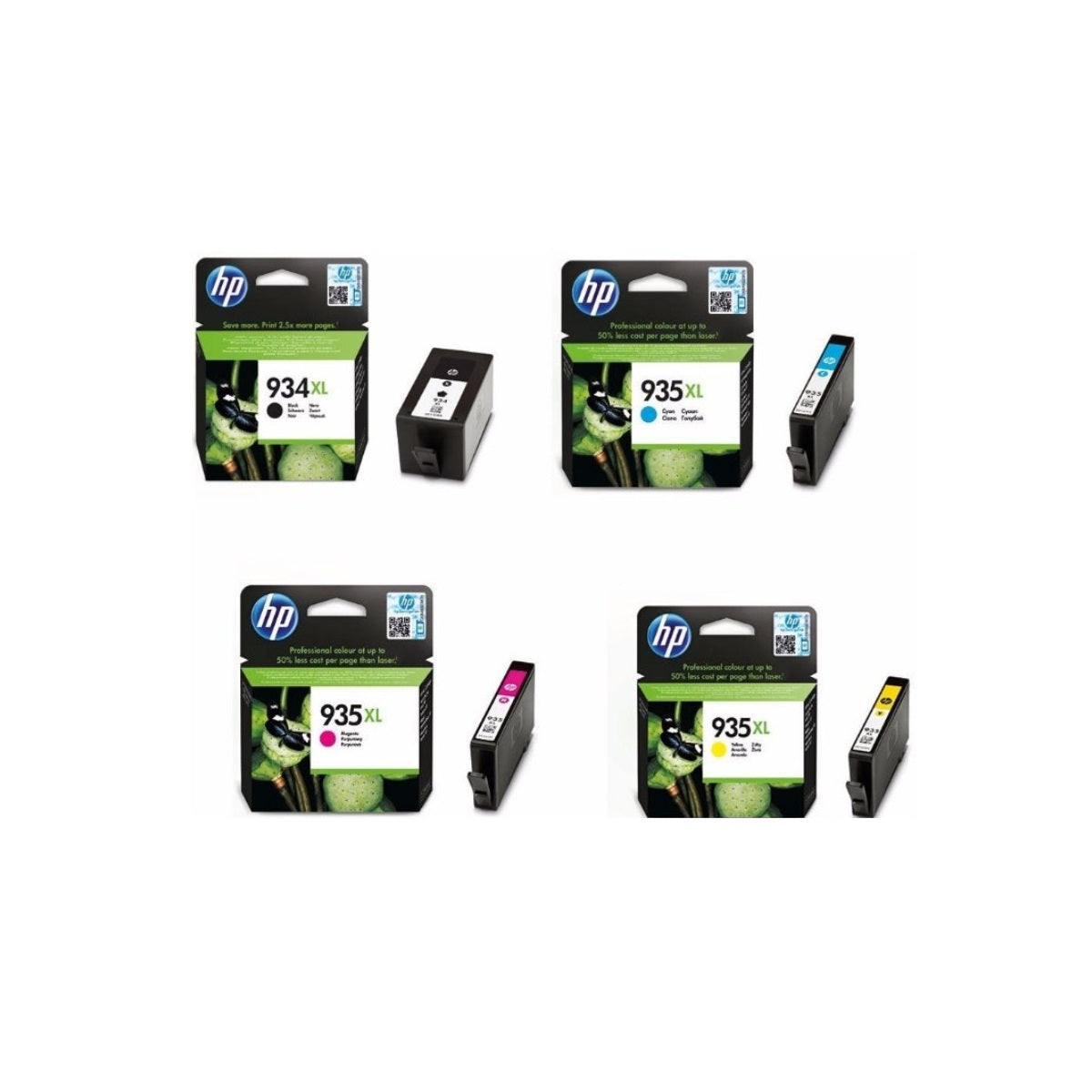 Pack Cartuchos hp 934XL-935XL Original N/M/C/Y