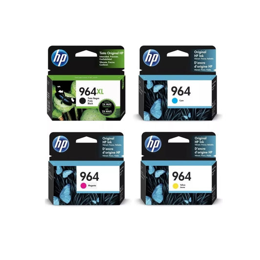 Pack Tintas Hp 964xl /964 Cmy Originales 9010 9020