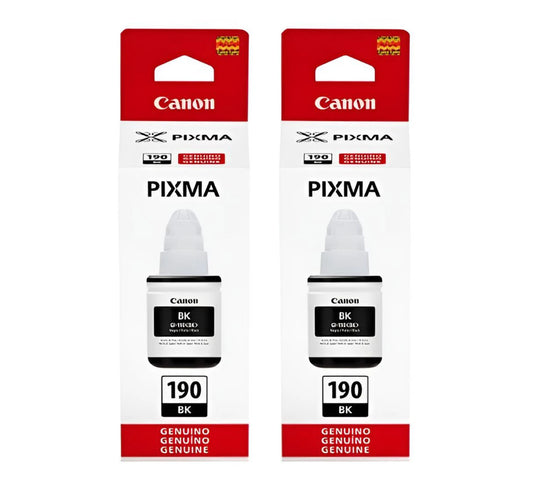 Pack Botellas de Tinta Canon GI-190 Negro Original