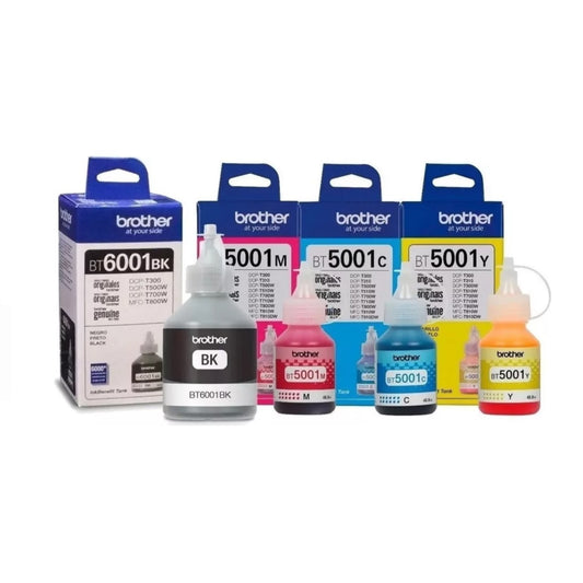 Pack Tintas Brother Bt6001-bt5001 Original N/M/C/Y