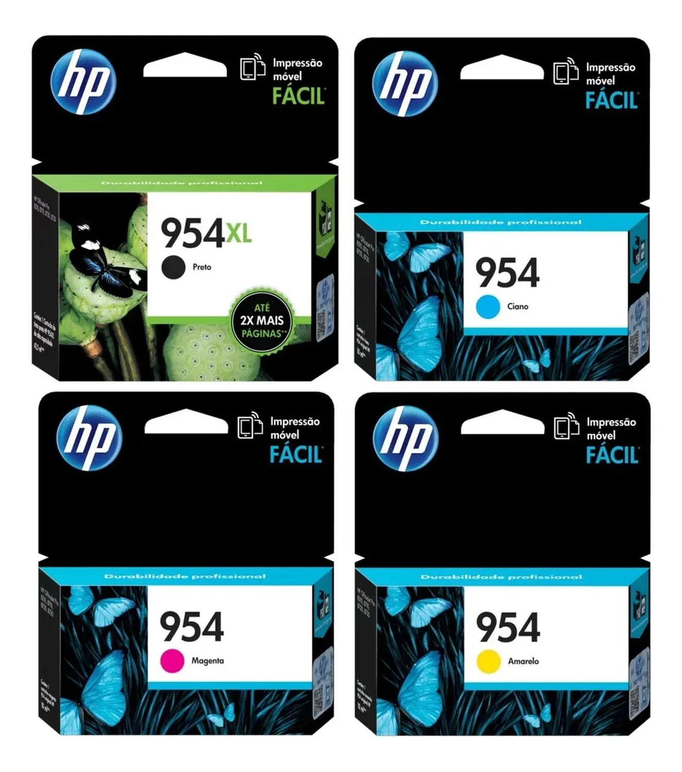 Pack Cartuchos de Tinta HP 954XL Negro + 954 Cian/Magenta/Amarillo Original